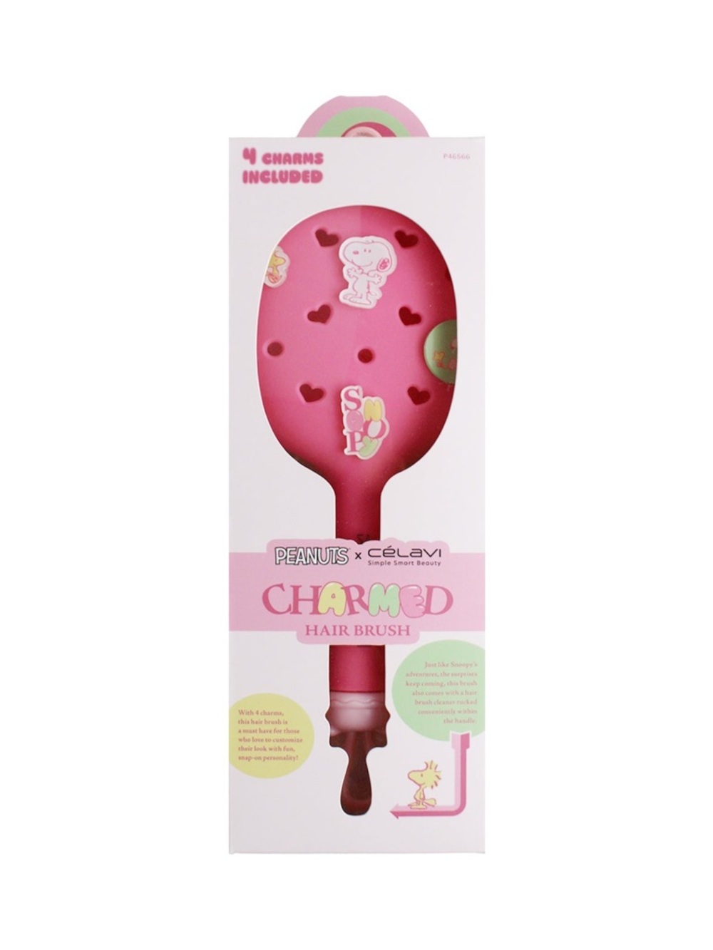 Peanuts x Célavi Charmed Pink Hair Brush